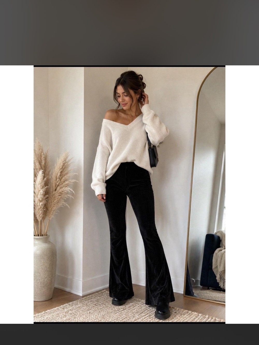 Free people inspired VELVET ribbed flares